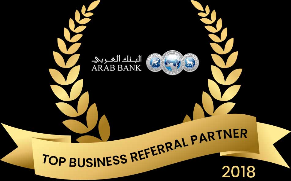 ARAB BANK 2018 For being a top business referral partner